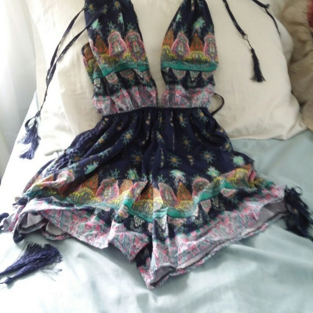 Womens BoHo Vintage Romper - Picture 8 of 8